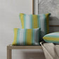 Amalfi Glass made up on pillows