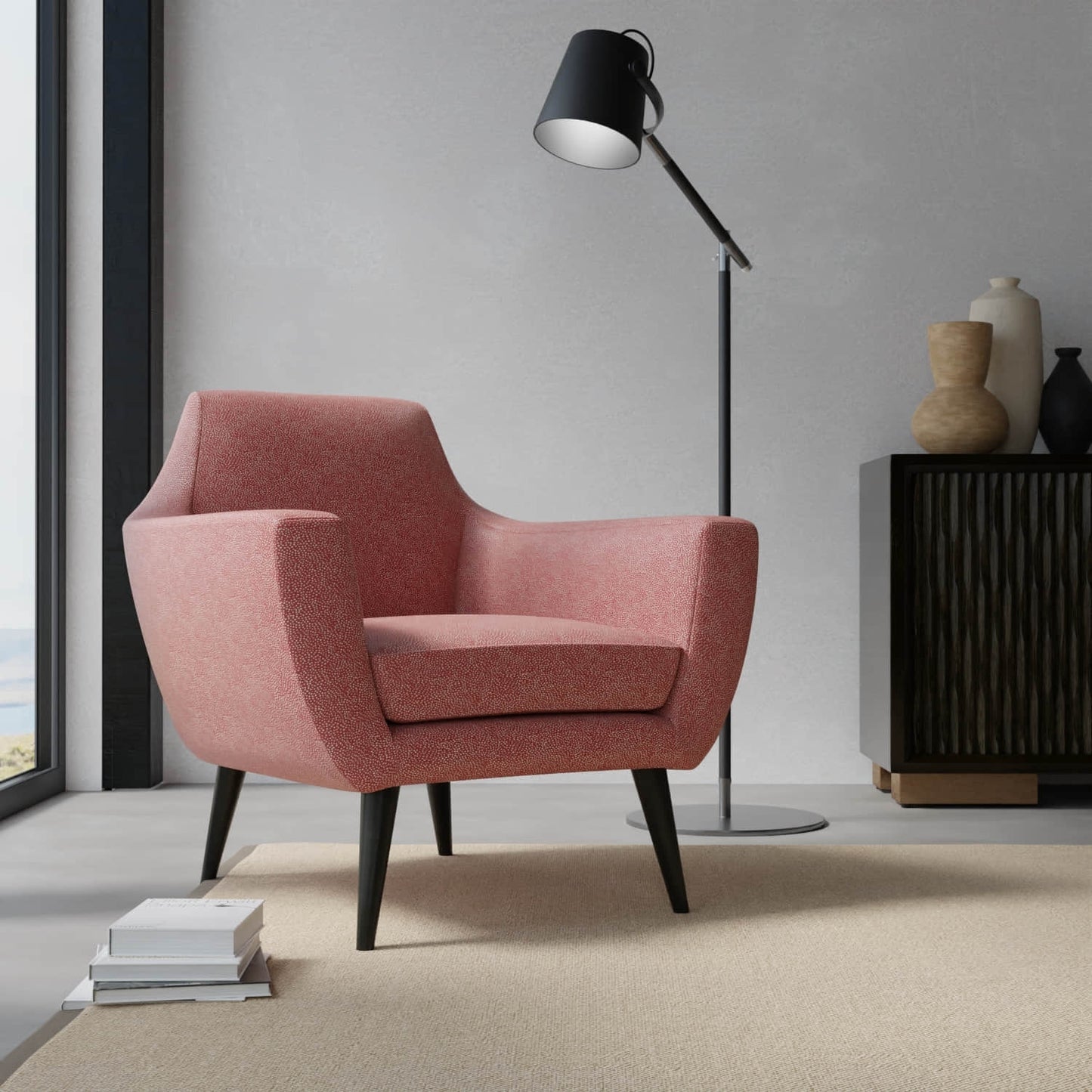 Bauer Apple upholstered on a contemporary chair