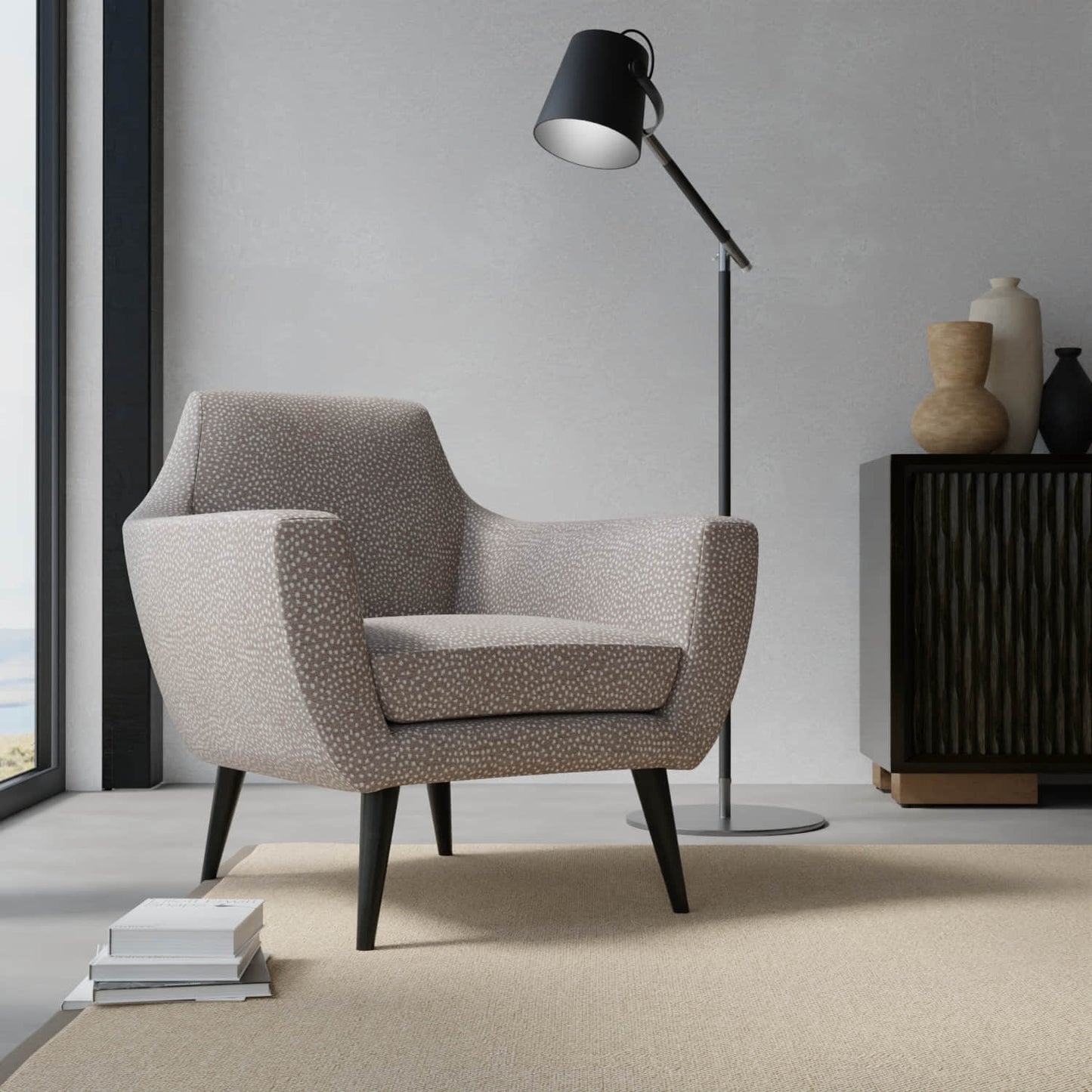 Bauer Greystone upholstered on a contemporary chair