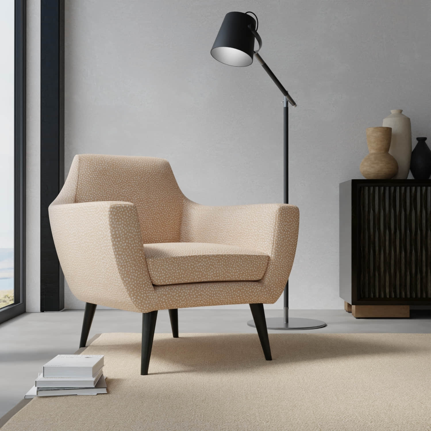 Bauer Straw upholstered on a contemporary chair