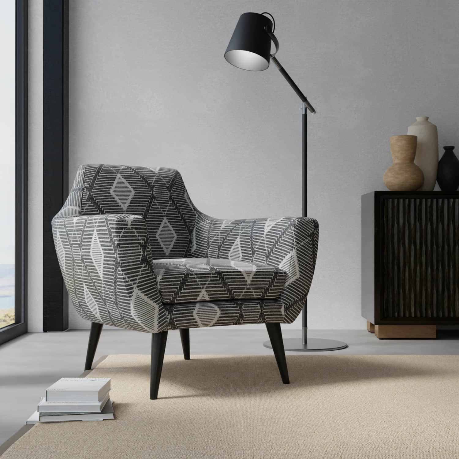 Bennett Galaxy upholstered on a contemporary chair