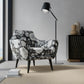 Blaine Midnight upholstered on a contemporary chair