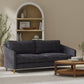 Bobbi Sapphire upholstered on a couch