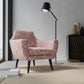 Brecken Garnet upholstered on a contemporary chair