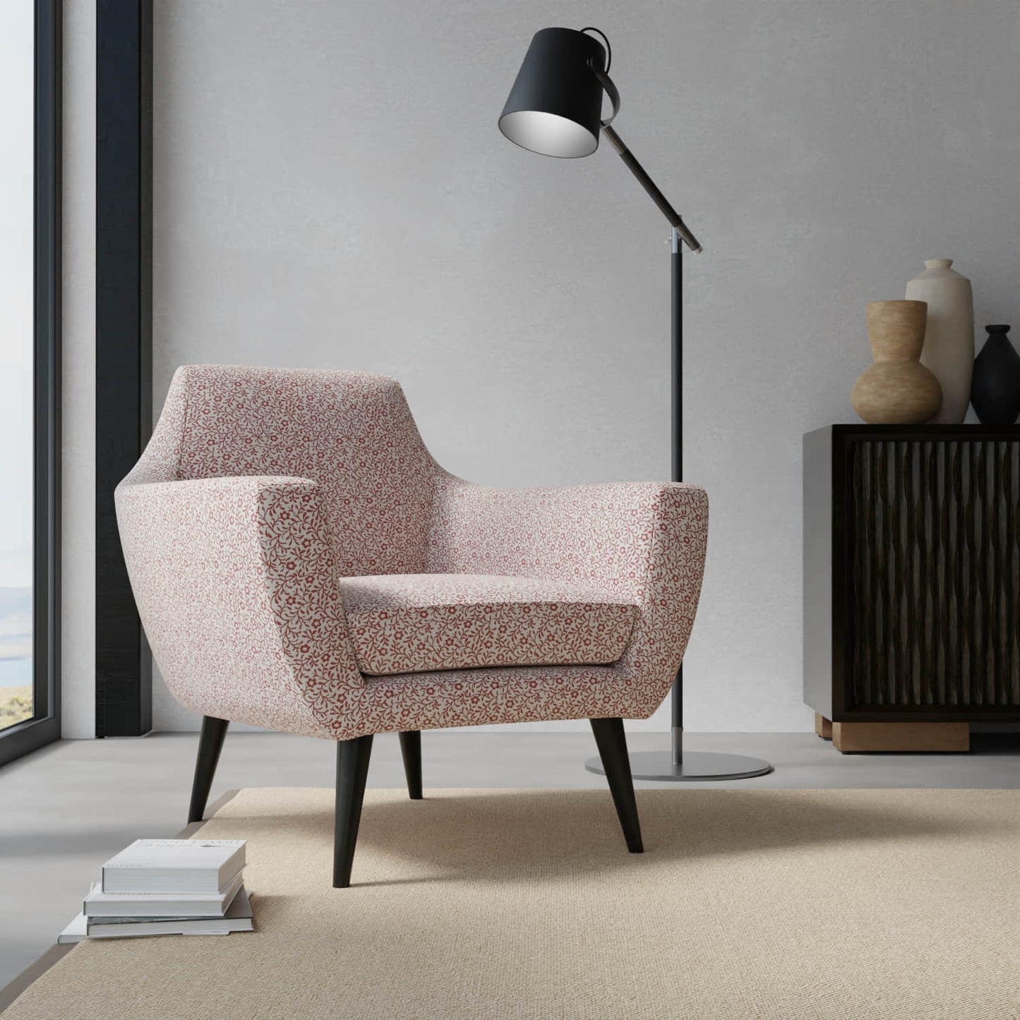 Bryant Garnet upholstered on a contemporary chair