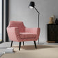 Corwin Salmon upholstered on a contemporary chair