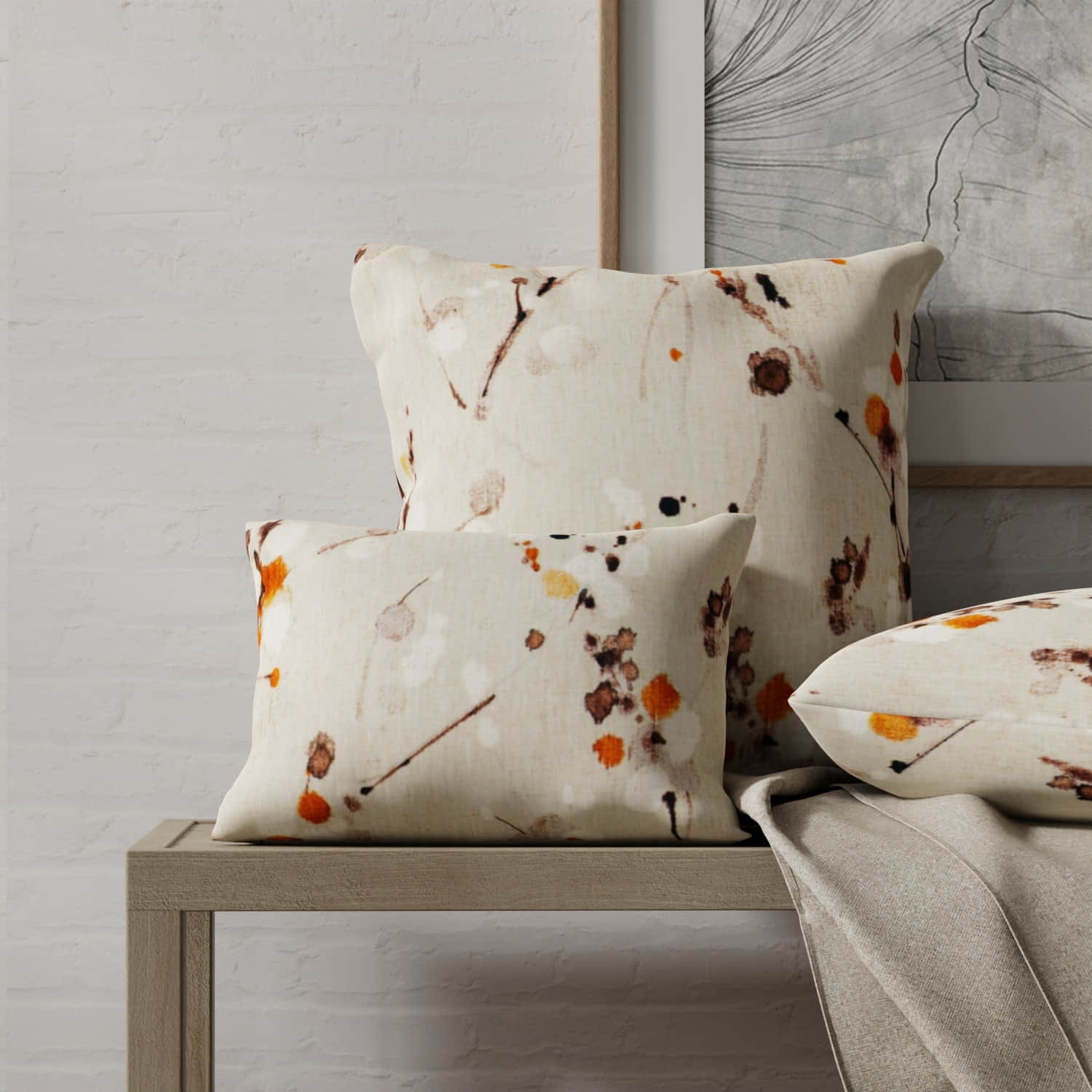 Eclipse Autumn made up on pillows