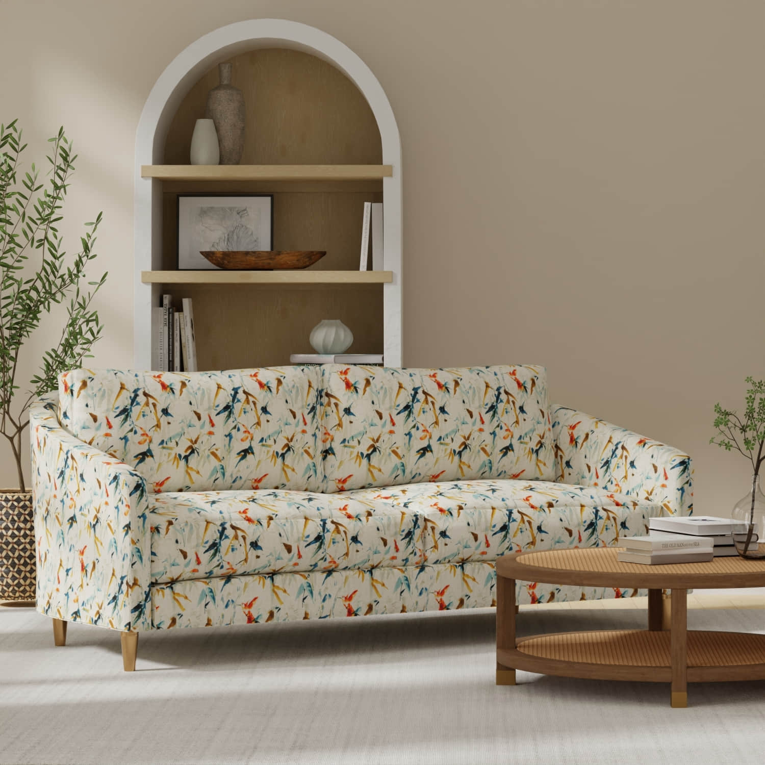 Ellison Fiesta upholstered on a couch