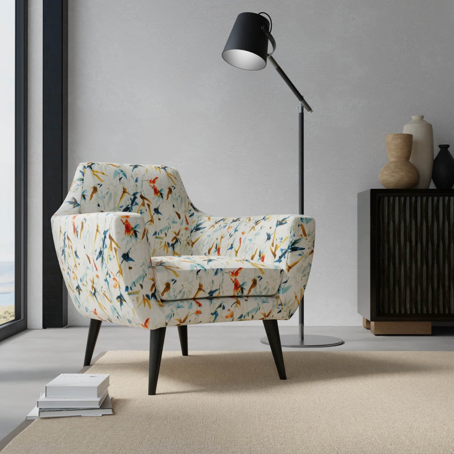 Ellison Fiesta upholstered on a contemporary chair