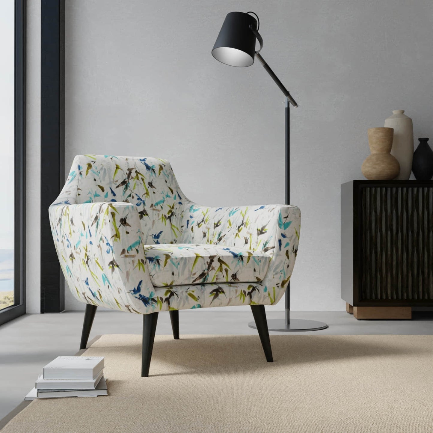 Ellison Marine upholstered on a contemporary chair