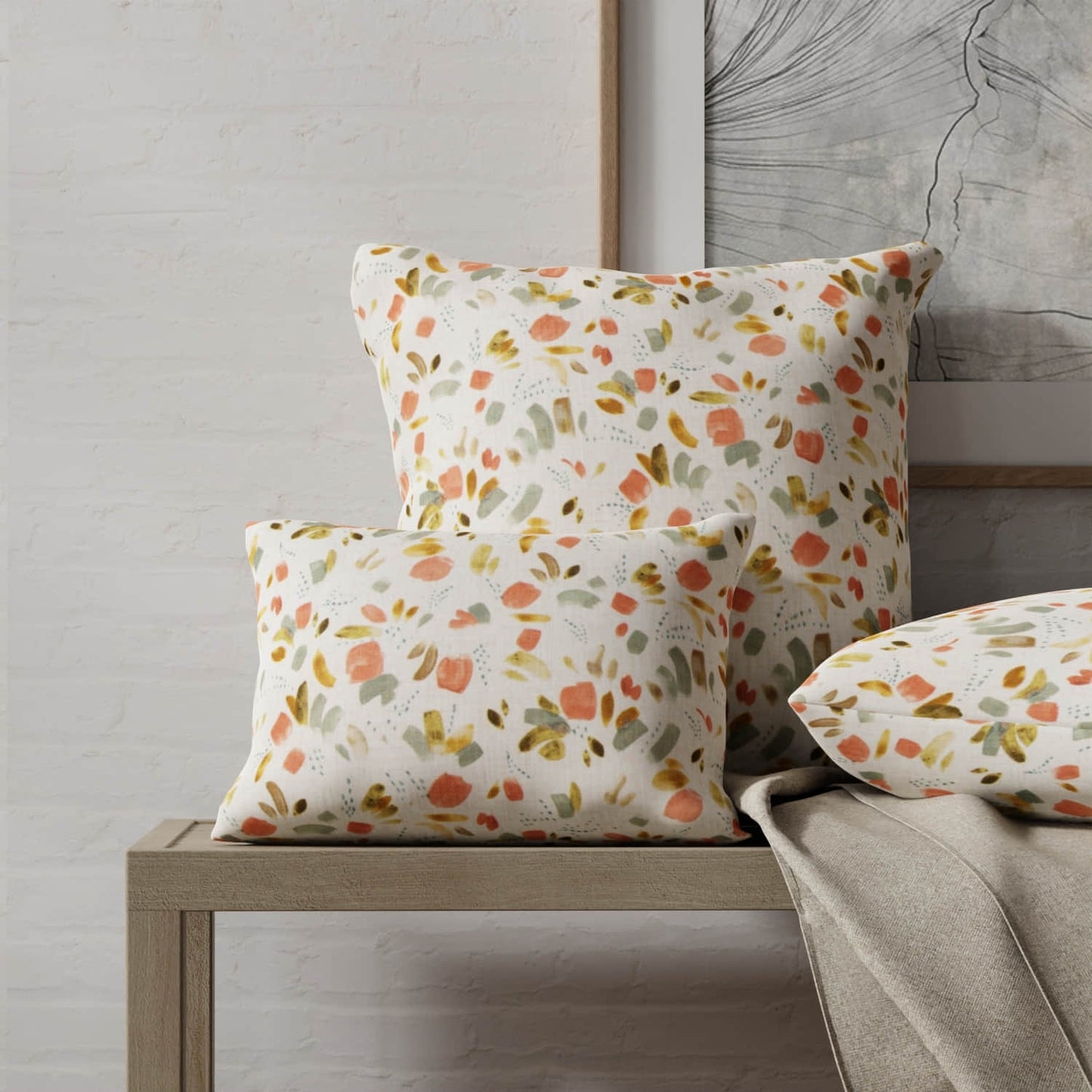 Ezra Petal made up on pillows