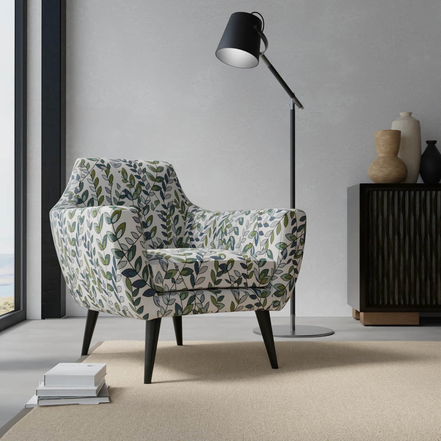 Gordon Sea upholstered on a contemporary chair