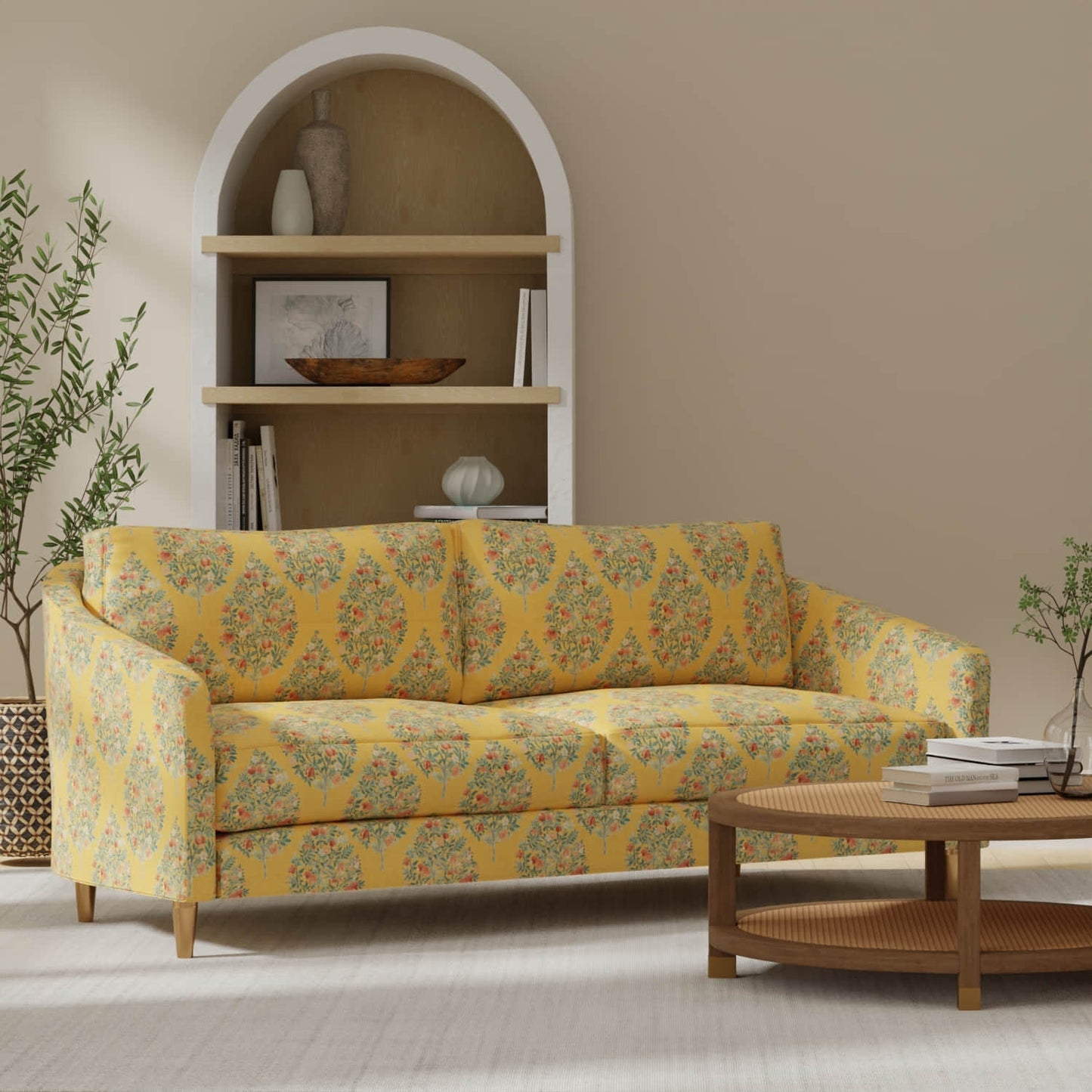 Hayward Amber upholstered on a couch