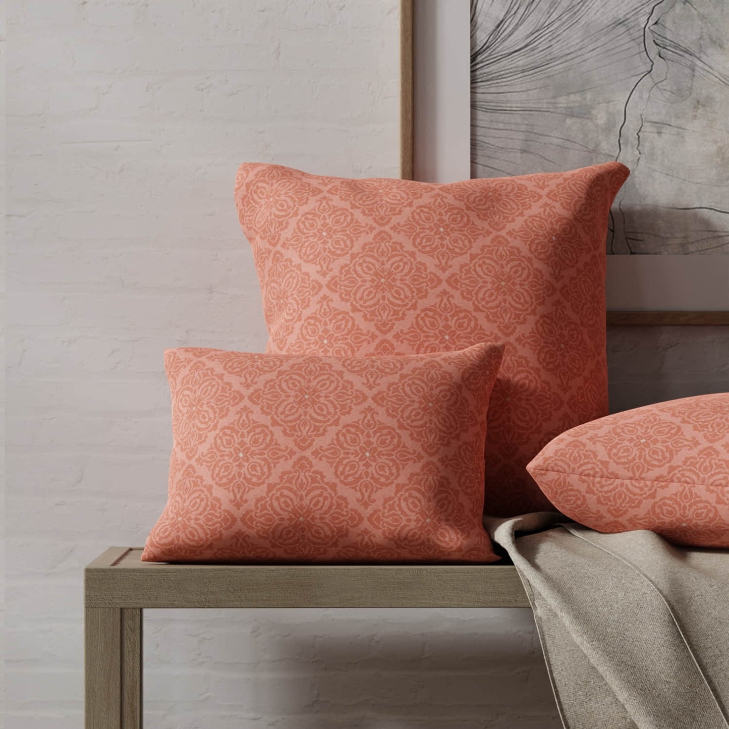 Lagos Rose made up on pillows