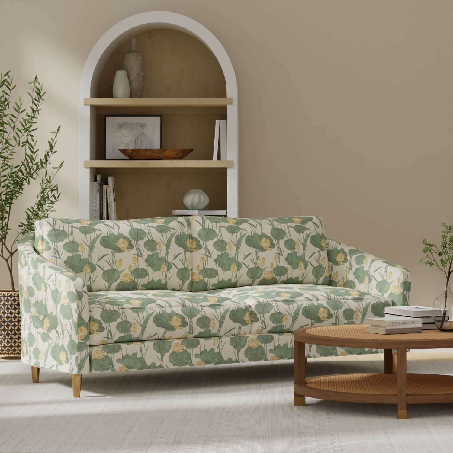 Lenox Jungle upholstered on a couch