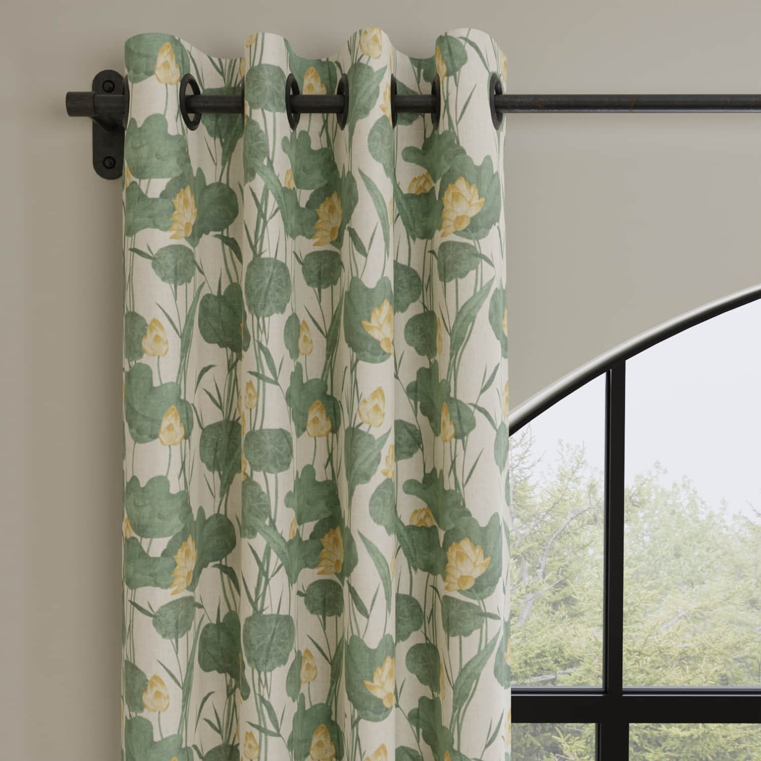 Lenox Jungle made up on drapery