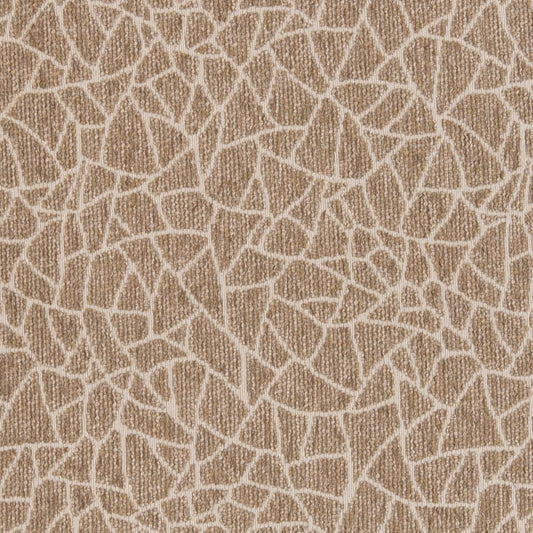 Earthy Brown-Ivory Giraffe Printed Cotton Twill Woven Fabric