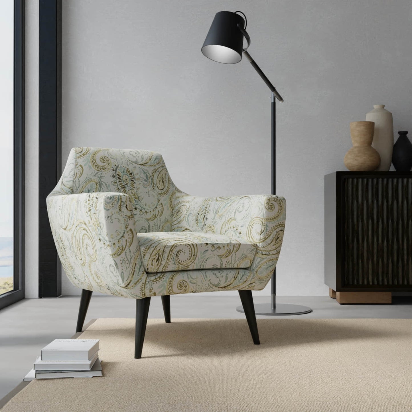 Rosner Lagoon upholstered on a contemporary chair