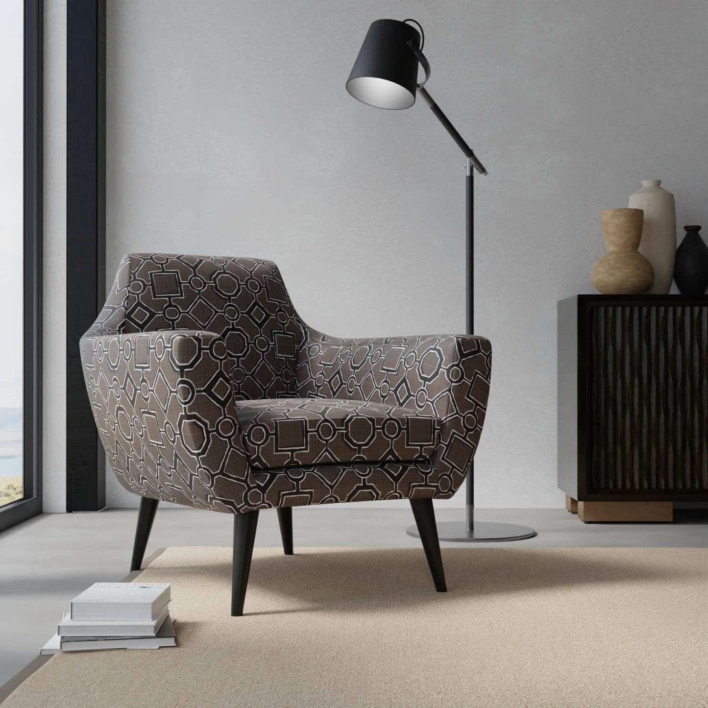 Theo Raven upholstered on a contemporary chair