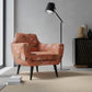 Ward Salmon upholstered on a contemporary chair