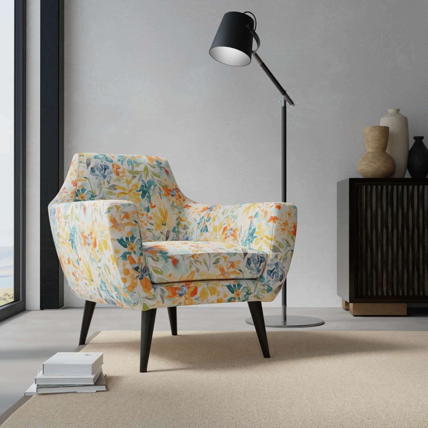 Webber Summer upholstered on a contemporary chair