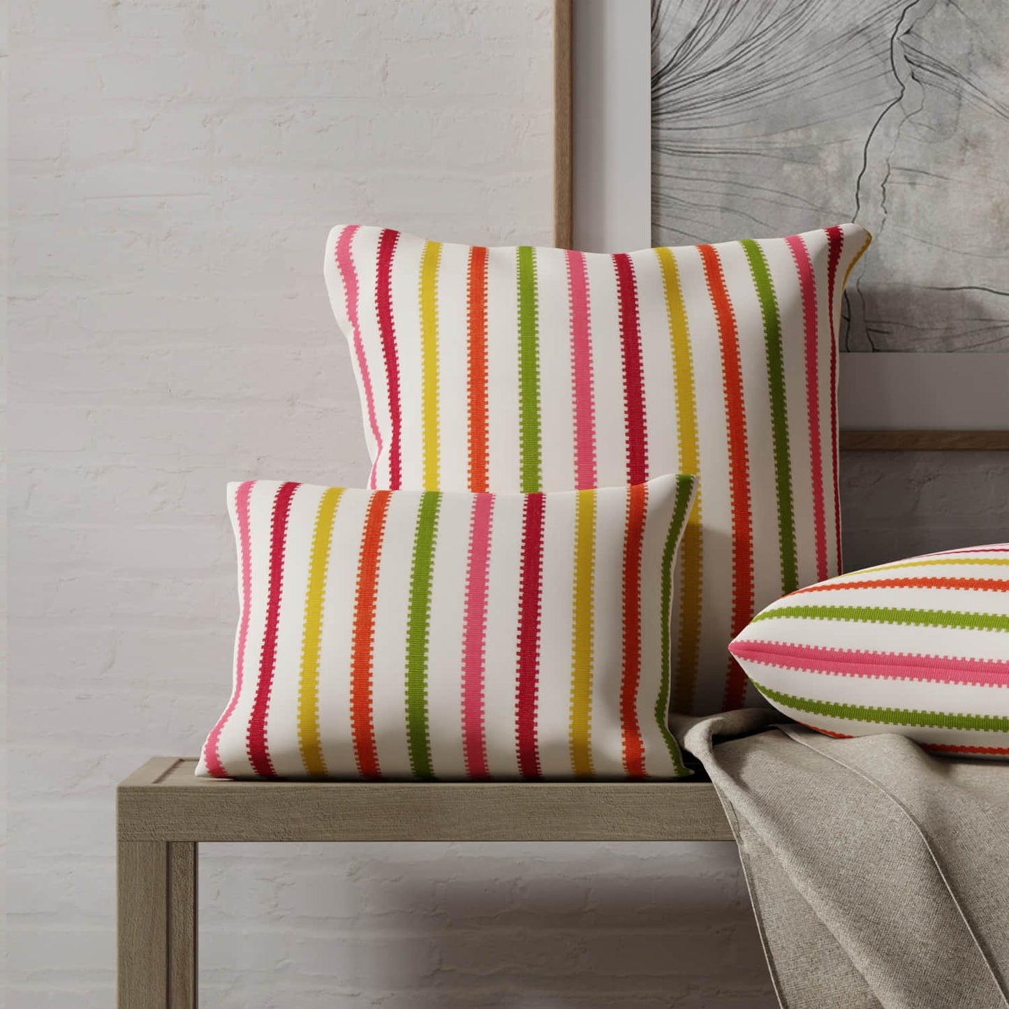 Welch Citrus made up on pillows