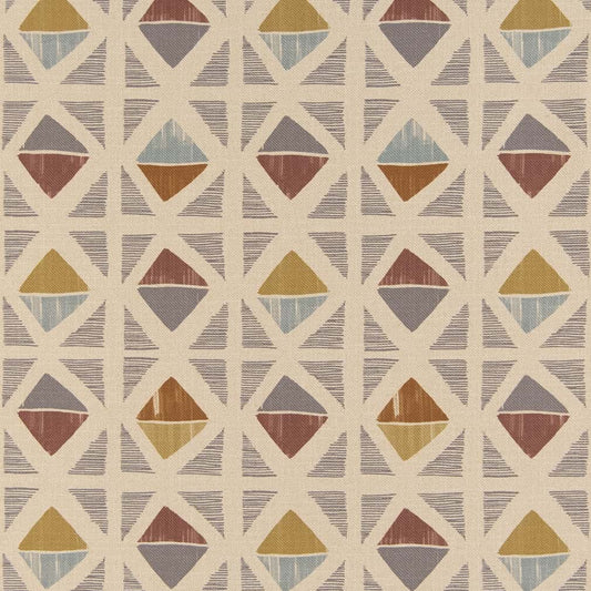 Orange paisley fabric mid-century upholstery from Brick House Fabric:  Novelty Fabric